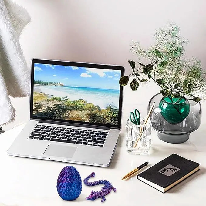 Sammlung von faszinierenden 3D Dracheneiern mit beweglichen Drachenfiguren für Fantasy-Fans.