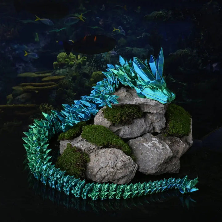 Fantasievolles 3D Drachenei mit beweglichem Drachen als Spielzeug & Deko. Umweltfreundlich.