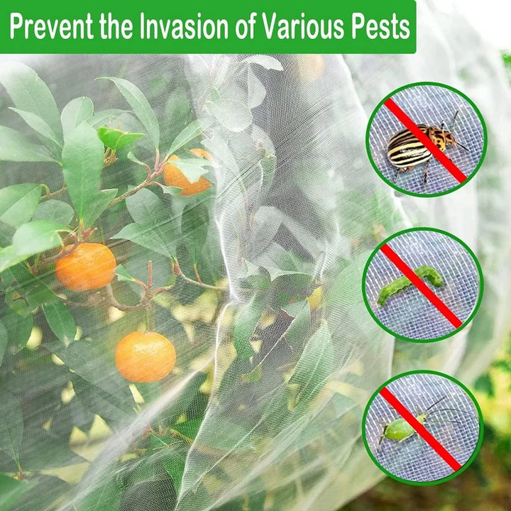 Hochbeet Gemüseschutznetz aus Polyethylen für UV-Schutz. Robustes Insektennetz bietet langlebigen Pflanzenschutz im Garten.