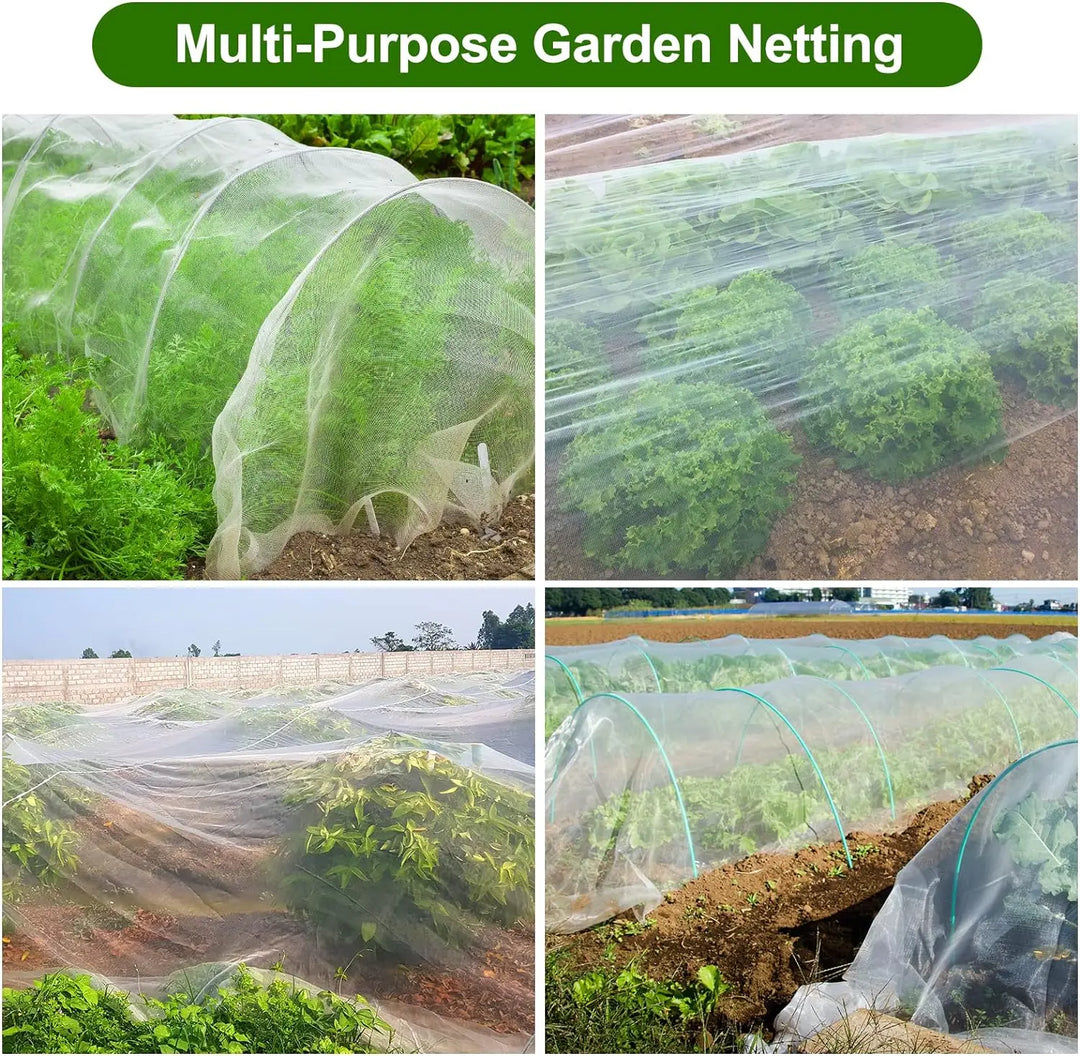 Witterungsbeständiges Gartennetz für Hochbeete. Dieses Gemüseschutznetz bietet ganzjährigen Schutz vor Schädlingen und Insekten.