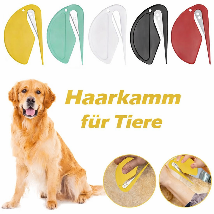 Professioneller Entfilzungskamm; löst mühelos Knoten aus Hunde- & Katzenfell. Effektive Tierhaarentfernung.