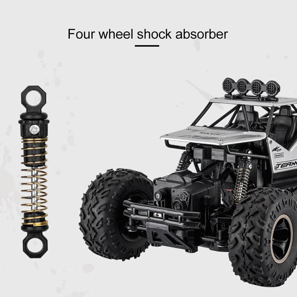 Robuster 4x4 RC Monstertruck mit Allradantrieb für Offroad-Abenteuer und Kinder Spielzeug.