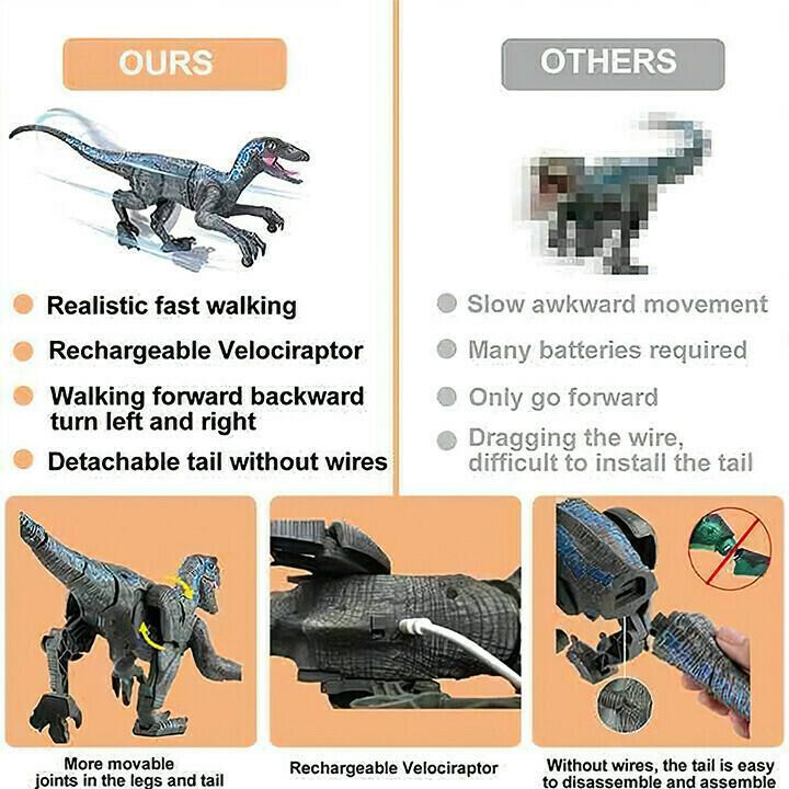 Detailreicher RC Dino mit realistischen Soundeffekten, ideal für Kinder-Rollenspiele.