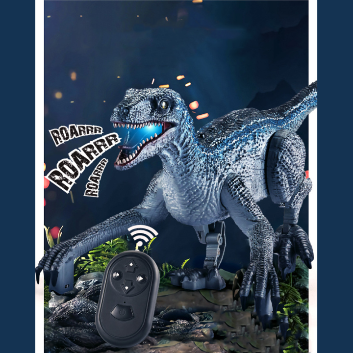 Realistisch gestalteter Velociraptor RC Dinosaurier mit Sound und Bewegungsfunktion.