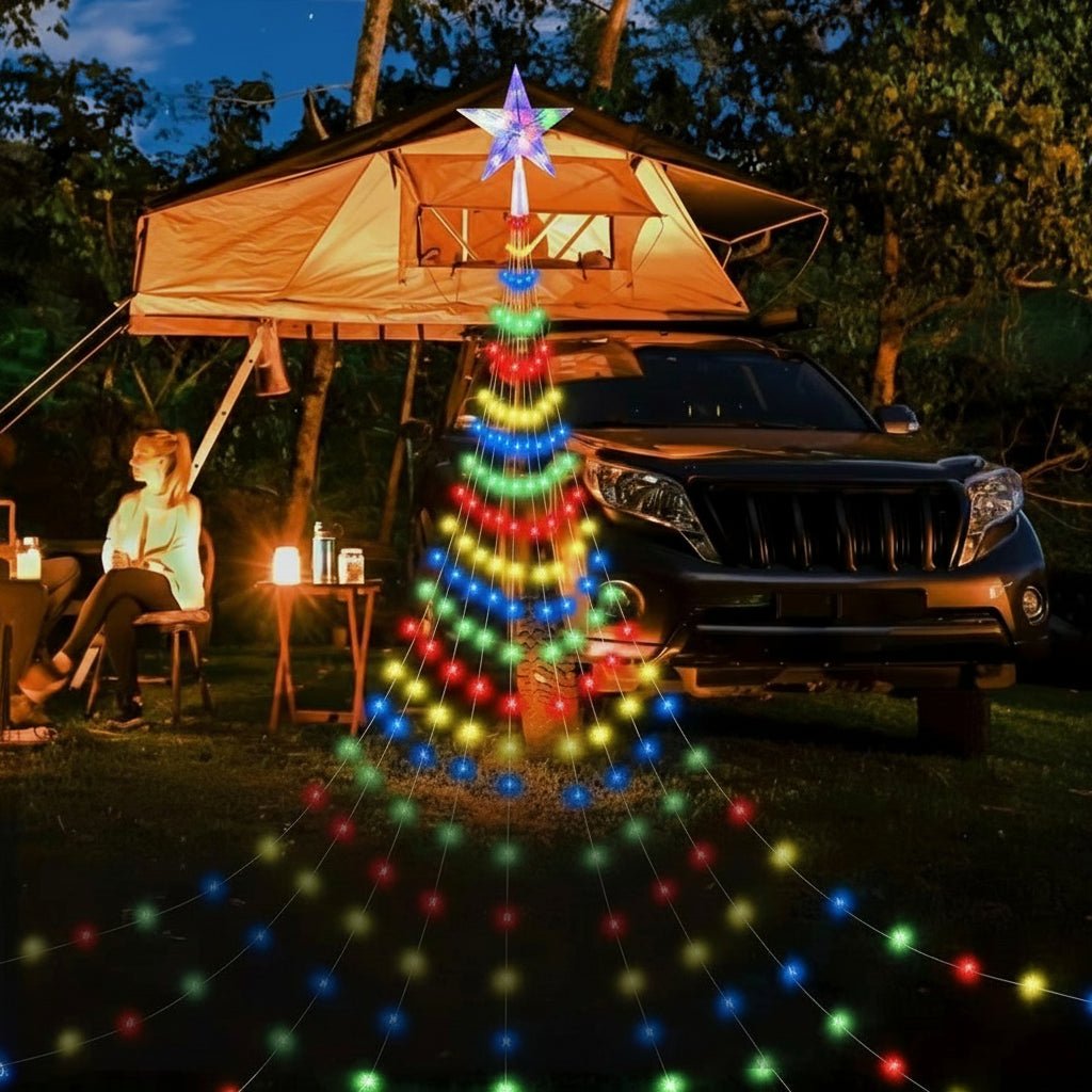 LED-Lichterkette für Weihnachten & Feste, 8 einstellbare Modi, schafft warmes, gemütliches Ambiente.