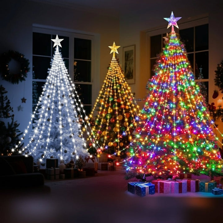 Vielseitige LED-Lichterkette, wasserfest, zur effektvollen Beleuchtung von Haus, Garten & Baum.