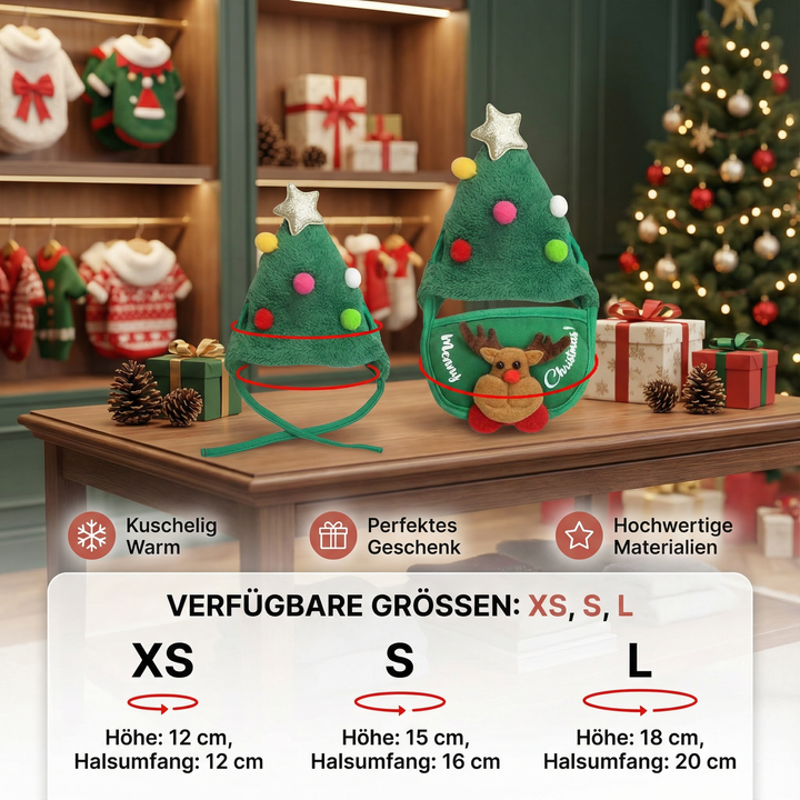 Personalisiertes Hunde-Weihnachtsoutfit, bestickt für unvergessliche festliche Momente.