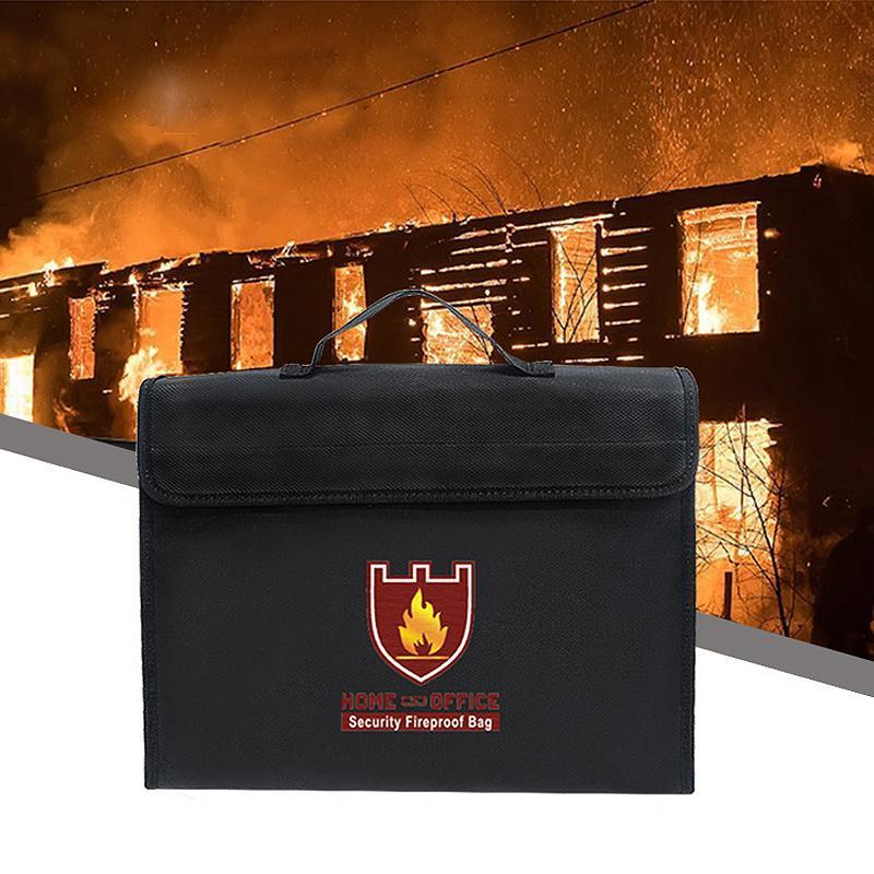 Yochoos feuerfeste Dokumententasche, wasserabweisend, schützt Pässe, Geld, Urkunden sicher vor Brand & Nässe.
