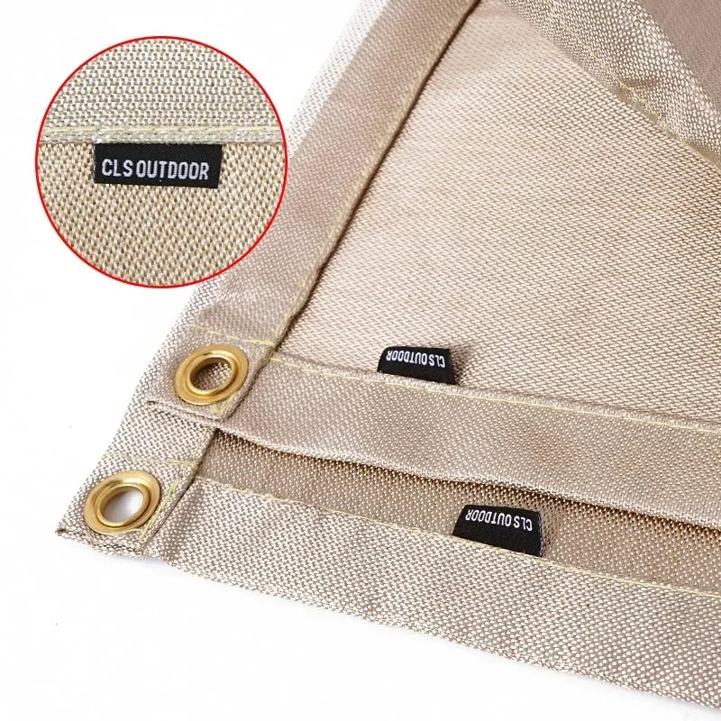 Brandschutz-Grillmatte schützt Boden vor Funken & Hitze beim Grillen/Lagerfeuer. Perfektes Outdoor-Zubehör für Camping.
