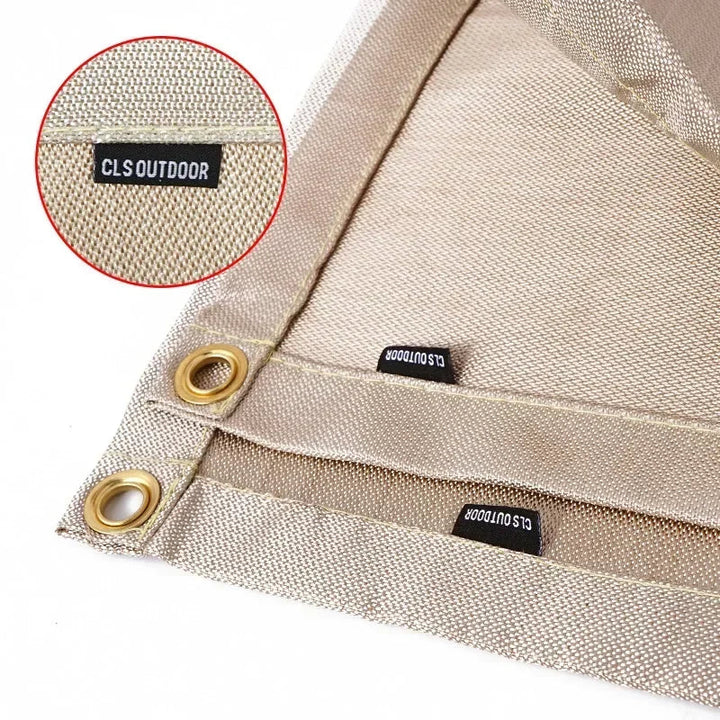 Brandschutz-Grillmatte schützt Boden vor Funken & Hitze beim Grillen/Lagerfeuer. Perfektes Outdoor-Zubehör für Camping.