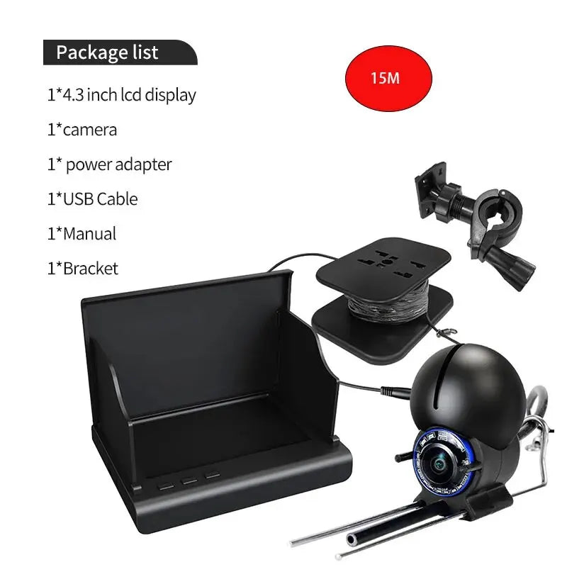 Robuste, wasserdichte FISHVISION Unterwasserkamera, optimal für Outdoor-Angelabenteuer.