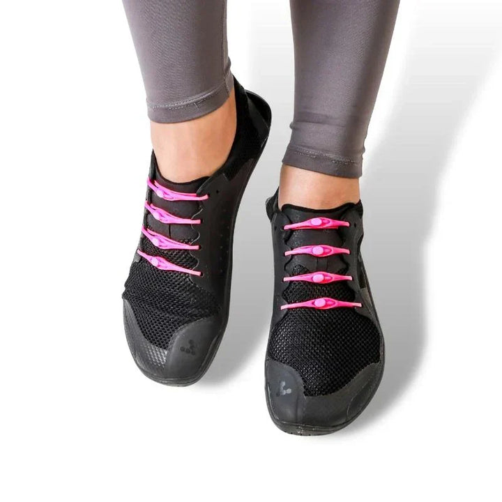 Unisex FitLock Schnürsenkel, elastisches Silikon für Erwachsene, stilvoll & bequem ohne Binden.