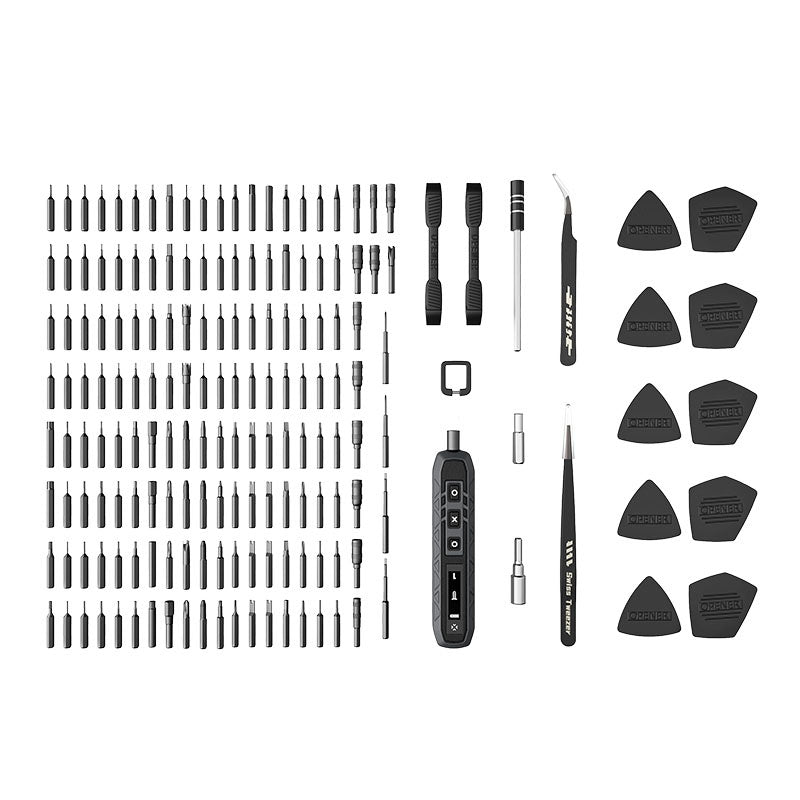 Praktischer Werkzeugkoffer des FixPro Präzisions-Schraubendreher-Sets, ideal für unterwegs.