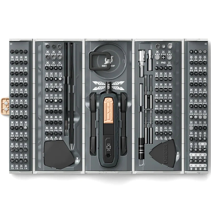 Magnetische Präzisions-Bits des FixPro Schraubendreher-Sets, wichtig für kleine Schrauben Montage.