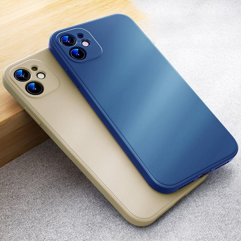 Flüssigsilikon Handyhülle für iPhone 11/12/13. Weiche, griffige und stoßfeste iphoneschutz hülle.