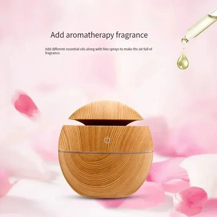Kompakter Aroma Diffusor für gesunde Luft. Der leise 130ml USB Luftbefeuchter erzeugt feinen Nebel.
