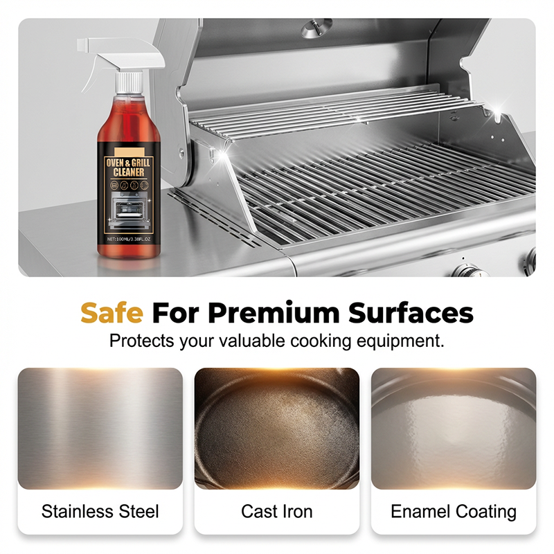 Nachher: Strahlend sauberer Grillrost nach Anwendung des effektiven Grill & Backofen Entfetters.