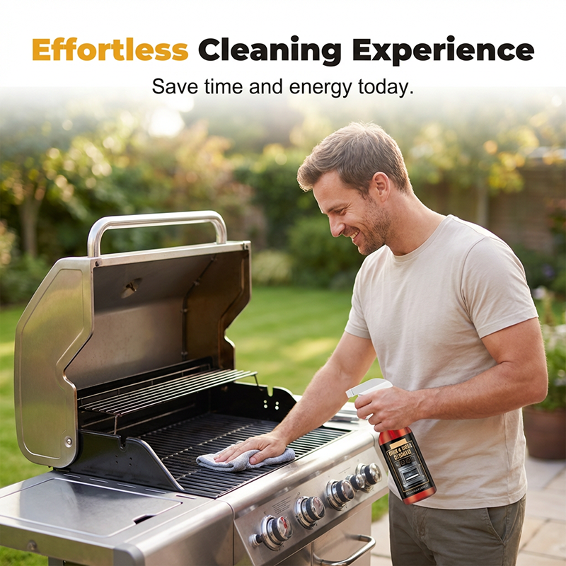 Grill & Backofen Entfetter Spray für Sauberkeit: Ideal zum Reinigen von Pfannen, Kochfeldern & Backöfen.
