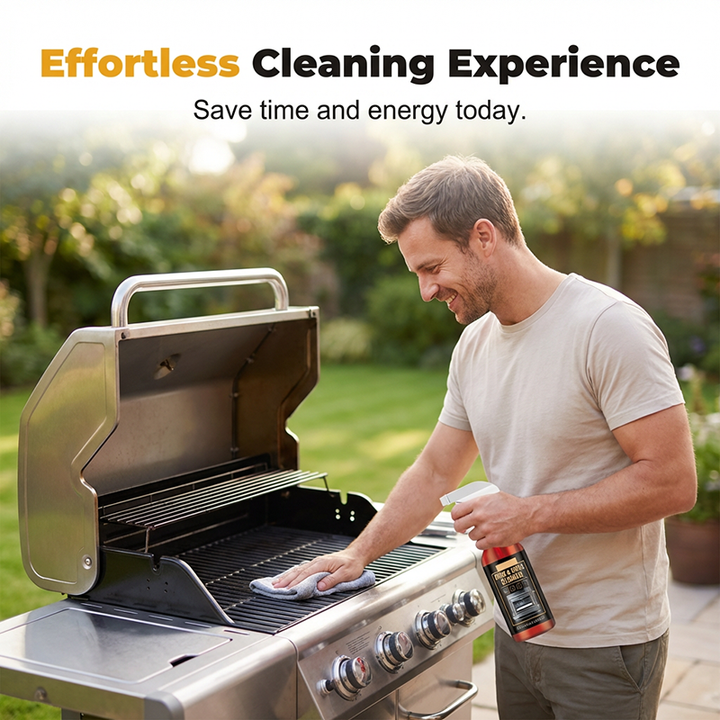 Grill & Backofen Entfetter Spray für Sauberkeit: Ideal zum Reinigen von Pfannen, Kochfeldern & Backöfen.