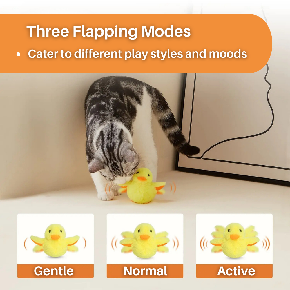 DuckDash™: Interaktive flatternde Ente, das perfekte Spielzeug für den Jagdinstinkt Ihrer Katze.