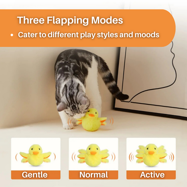 DuckDash™: Interaktive flatternde Ente, das perfekte Spielzeug für den Jagdinstinkt Ihrer Katze.