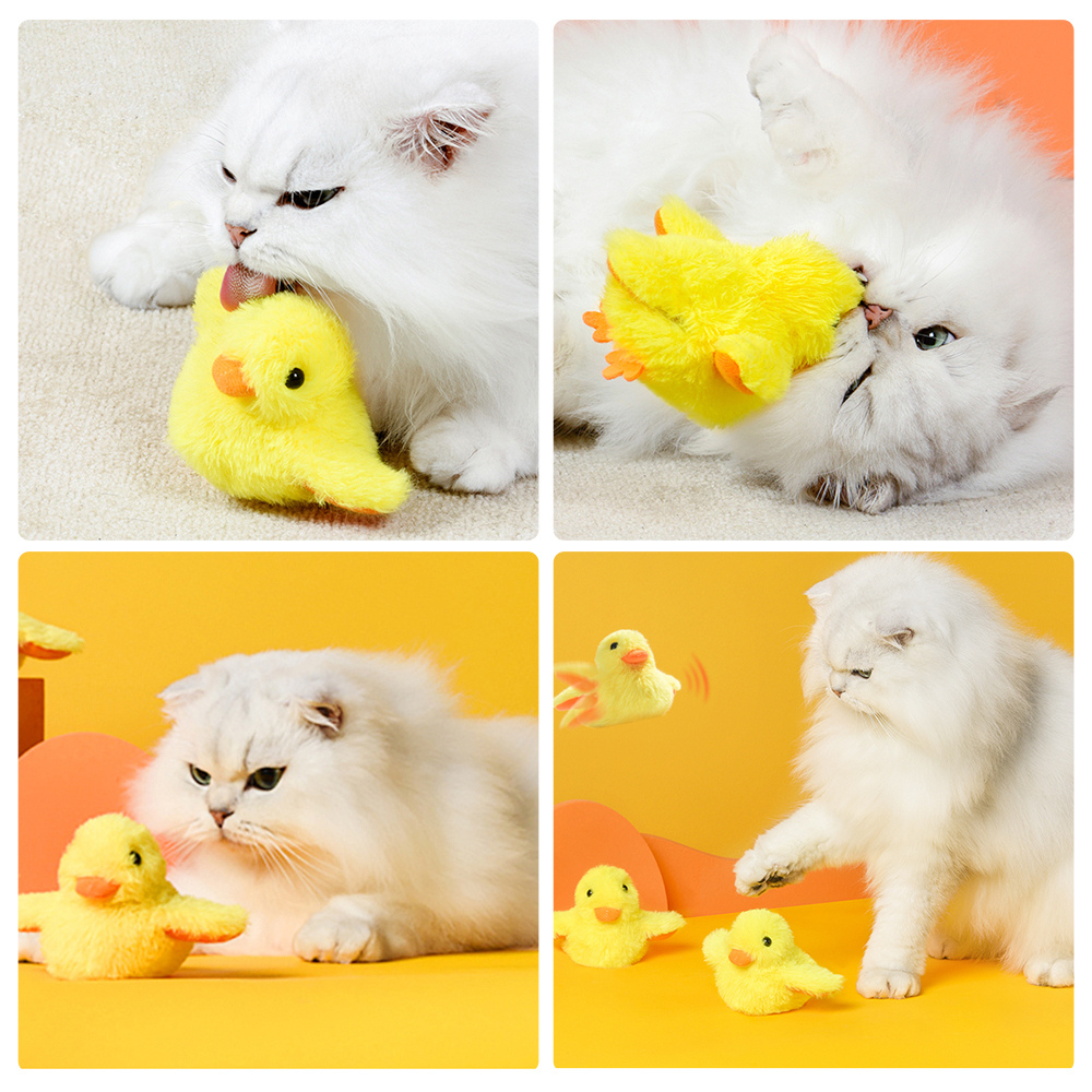 DuckDash™ interaktives Katzenspielzeug – flatternde Ente für aktive Katzen und gesunde Bewegung.