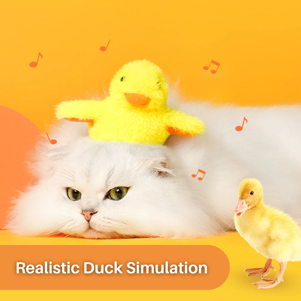 Katzenspielzeug Ente flatternd: DuckDash™ fördert Jagdinstinkt, Bewegung und die Gesundheit der Katze.