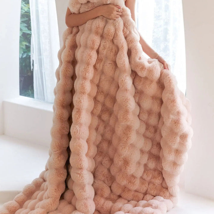 Flauschdecke SnuggleSoft, kuscheliges Wendefleece, Wohndecke für Sofa & Bett, ganzjährig komfortabel.