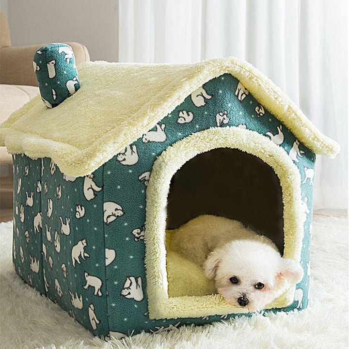 Warme, flauschige Tierhöhle als luxuriöses Hundebett & Katzenbett, super weich für maximalen Tierkomfort.