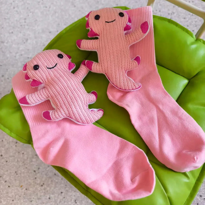 Komfortable Haussocken mit 3D-Tier-Design. Flauschige, rutschfeste Socken für Damen & Herren.