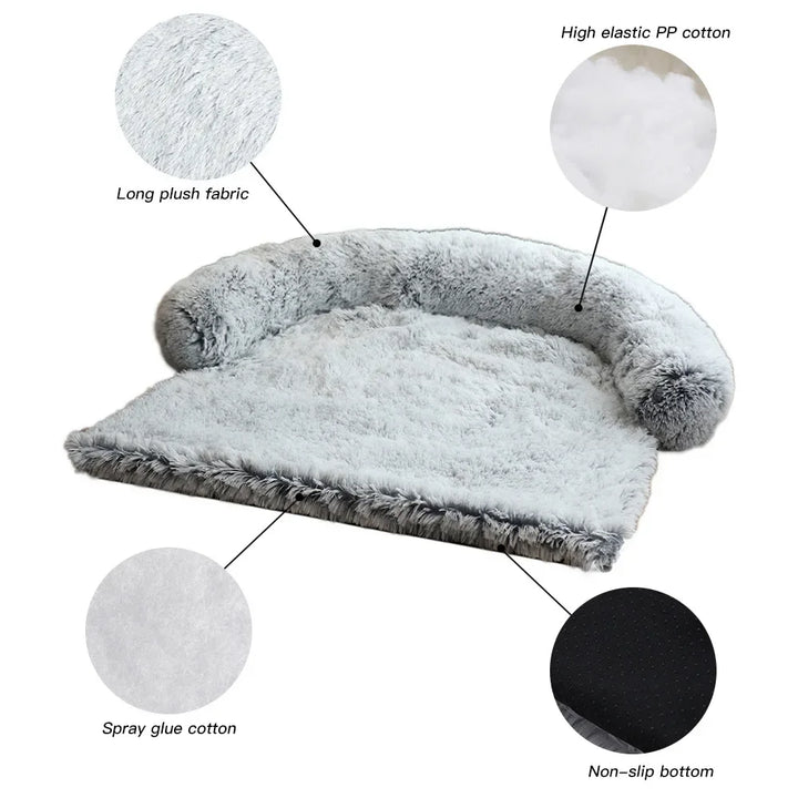 Waschbare Plüschdecke (PlushNest) als Hundebett, Katzenbett & Möbelschutz. Pflegeleichtes Hundezubehör.