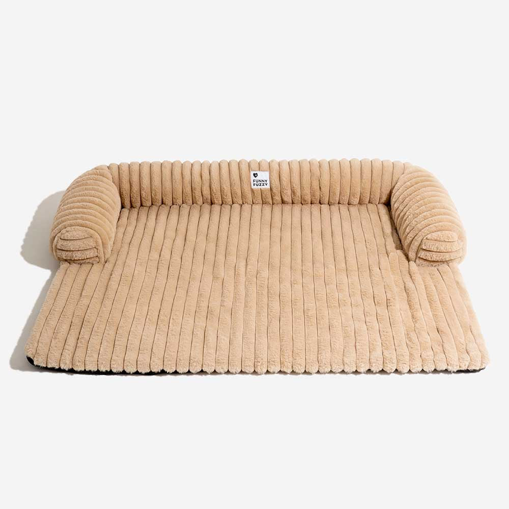Pflegeleichter, flauschiger Sofabezug. Waschbar, schützt Möbel und dient als bequeme Hundedecke.