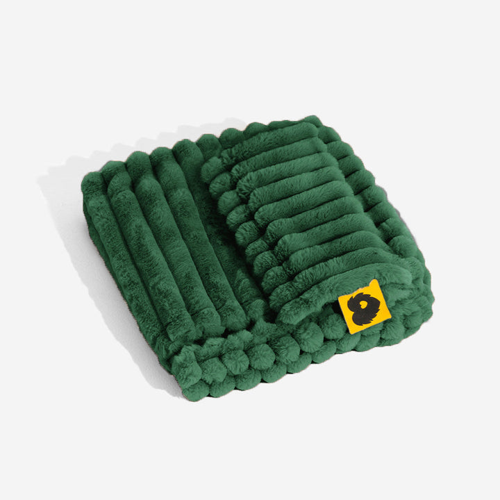 Weicher, flauschiger Hundebett-Bezug, Kissenhülle, waschbar. Für den Hundekomfort.