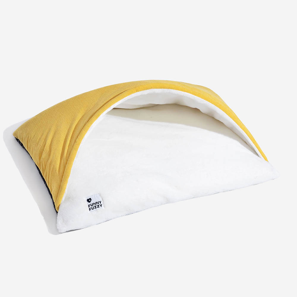 Kuscheliger Welpenschlafsack für kleine & mittelgroße Hunde. Weiches Hundebett bietet Geborgenheit & Wärme.