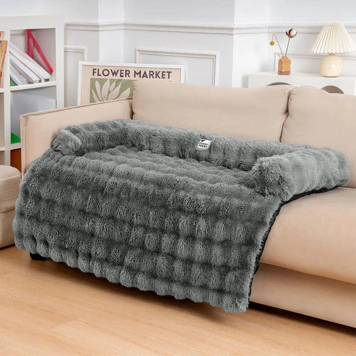 Plüschiges Kuschelbett für Hunde, beruhigend & orthopädisch, bietet maximalen Haustierkomfort.