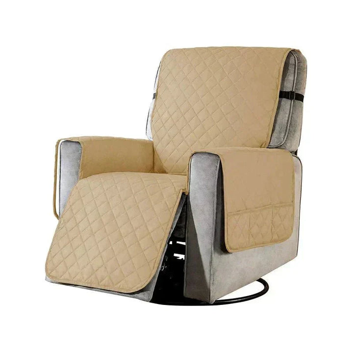 Eleganter FlexCover Sesselbezug, universell passend, schafft gemütliche Atmosphäre im Wohnzimmer.