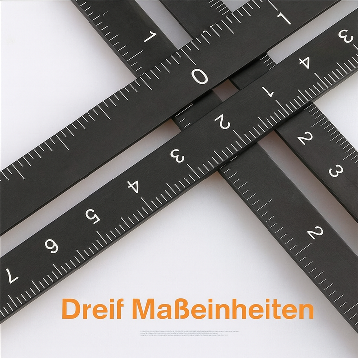 Das FlexiAnglePro Präzisions-Messlineal, ein essentielles Werkzeug für Bau, Schreinerei und Heimwerken.