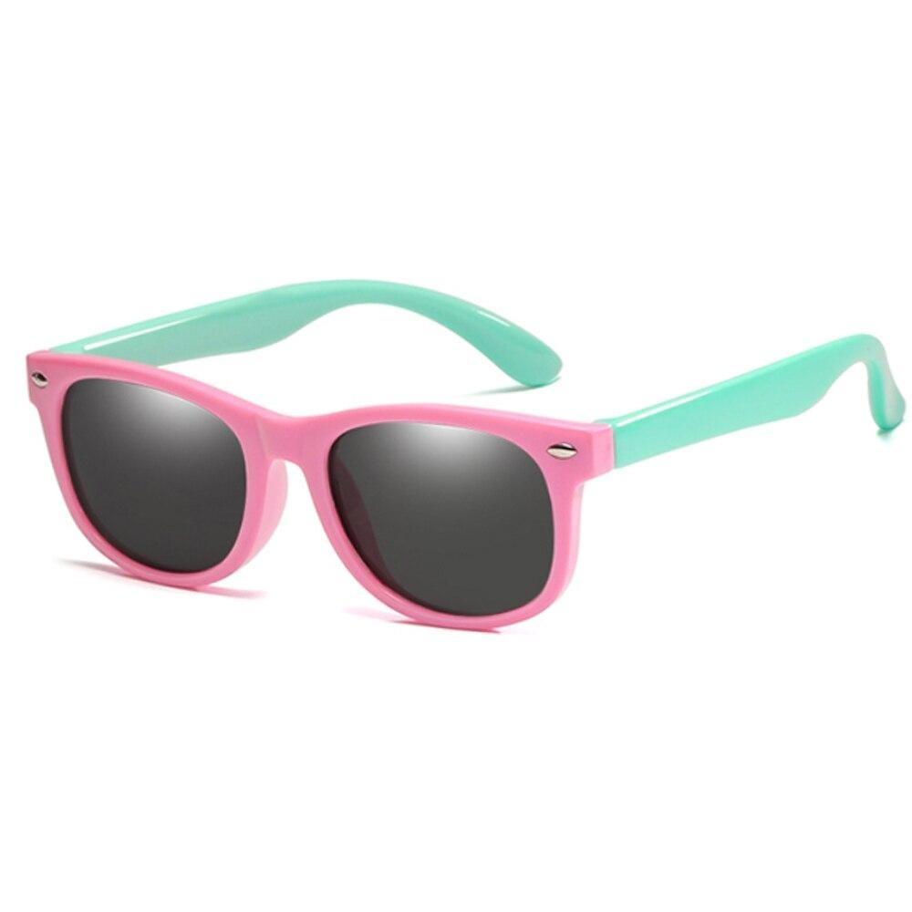 Sichere Kinder Sonnenbrille: Robustes Gestell, flexibel & bruchsicher, mit 100% UV-Schutz für Augen.