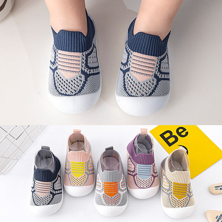 Bequeme Lauflernschuhe für gesunde Fußentwicklung, mit flexibler Sohle für Babys erste Schritte.