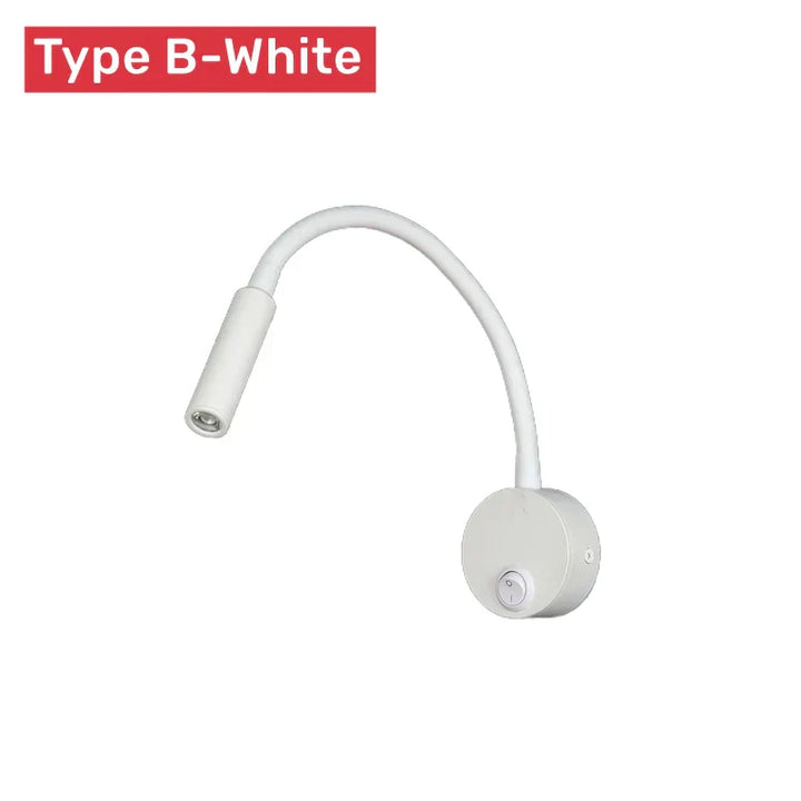 Elegante LED-Wandleuchte, flexibel einstellbar, dimmbar für Lesebereich in Schlafzimmer oder Büro.