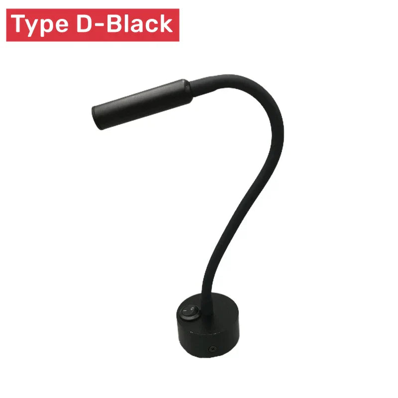 Moderne Innenleuchte: Flexible LED-Wandlampe mit einstellbarer Farbtemperatur für Schlaf- und Arbeitszimmer.