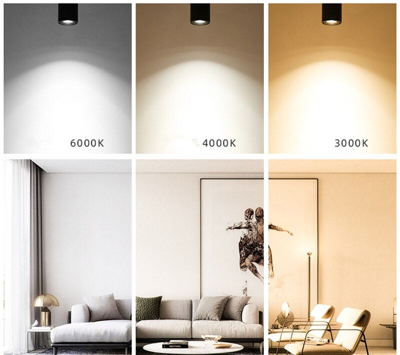 Moderner LED-Deckenstrahler, flexibel und schwenkbar, perfekt als stilvolle Deckenleuchte für Innenbeleuchtung.
