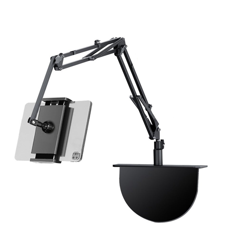 Tablet-Halterung mit 360° Drehung für optimale Blickwinkel. Flexibler Ständer für Bett, Tisch & Schreibtisch, verstellbar.