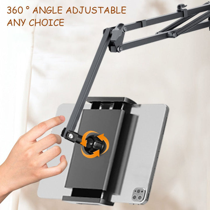 Verstellbarer Ständer auch für Smartphones geeignet. Flexibler Arm für Bett & Tisch, 360° drehbar, robustes Design.