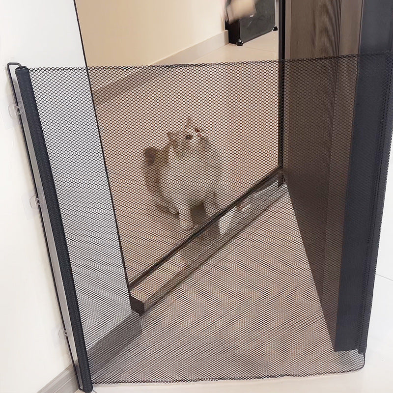Flexibles Haustier Sicherheitsnetz für Türen, ideal als Absperrung für Hunde & Katzen.