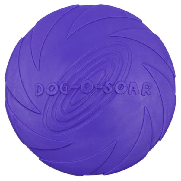 Zwei farbige FlexiFling Hundefrisbees, flexibel & langlebig. Ideales Hundespielzeug-Set für Spiel & Training.