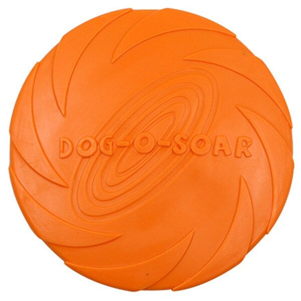 Weiches FlexiFling Hundefrisbee, sicher für Zähne & Zahnfleisch. Robustes, flexibles Hundespielzeug für aktiven Spaß.