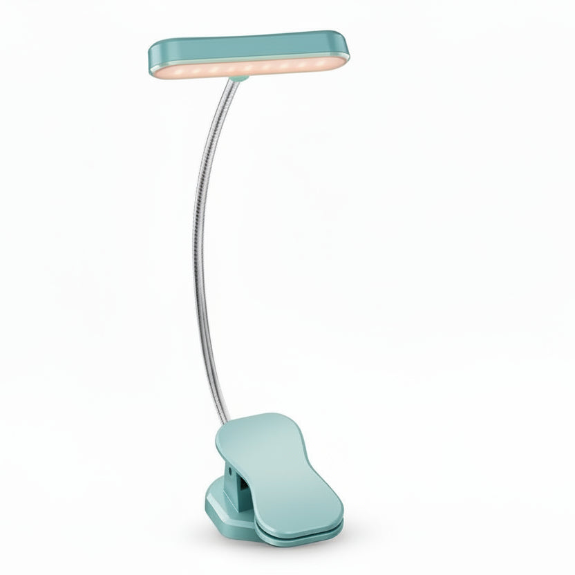 LED-Buchlampe für den Nacken, dimmbar, 3 Lichtfarben, ideal für nächtliches Lesen ohne zu stören.
