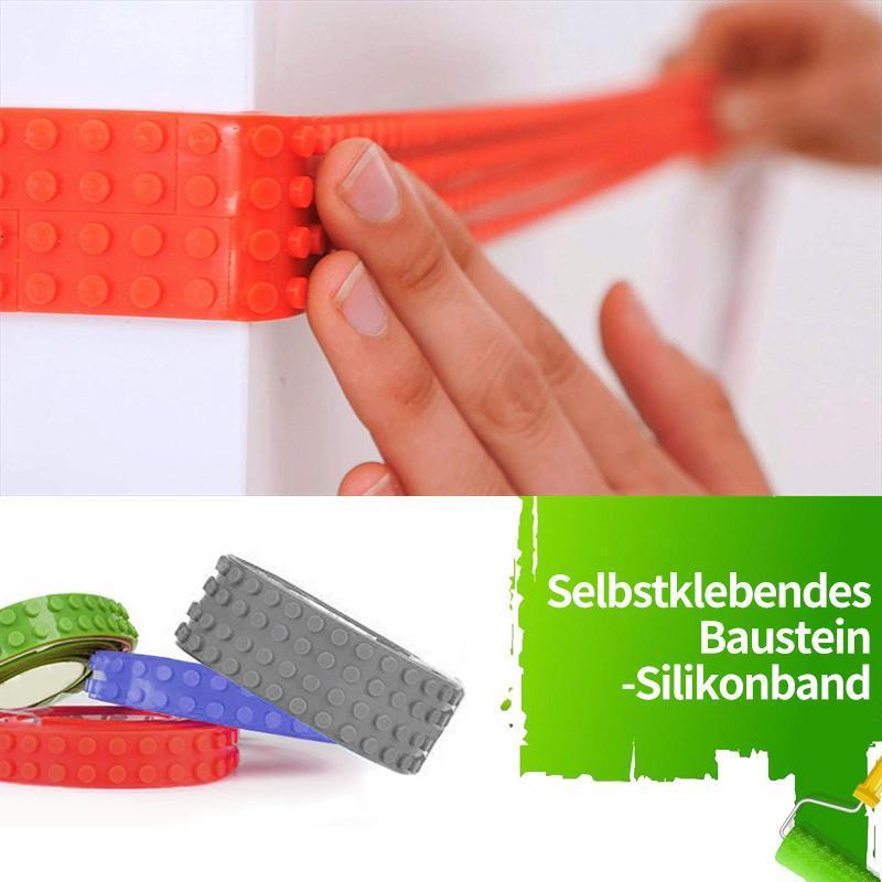 Buntes, wiederverwendbares Silikonband für Kinder zum Bauen, Basteln und Fördern der Kreativität.