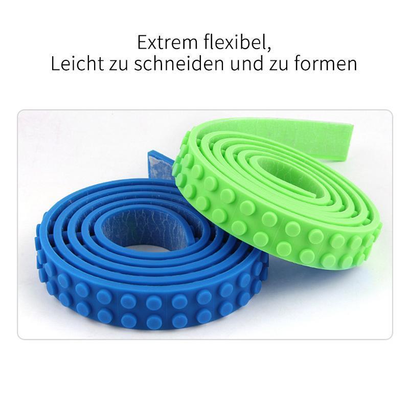 Vielseitiges Silikonband für Bausteine, ideal für DIY-Spielzeug, kreative Konstruktionen & Basteln.